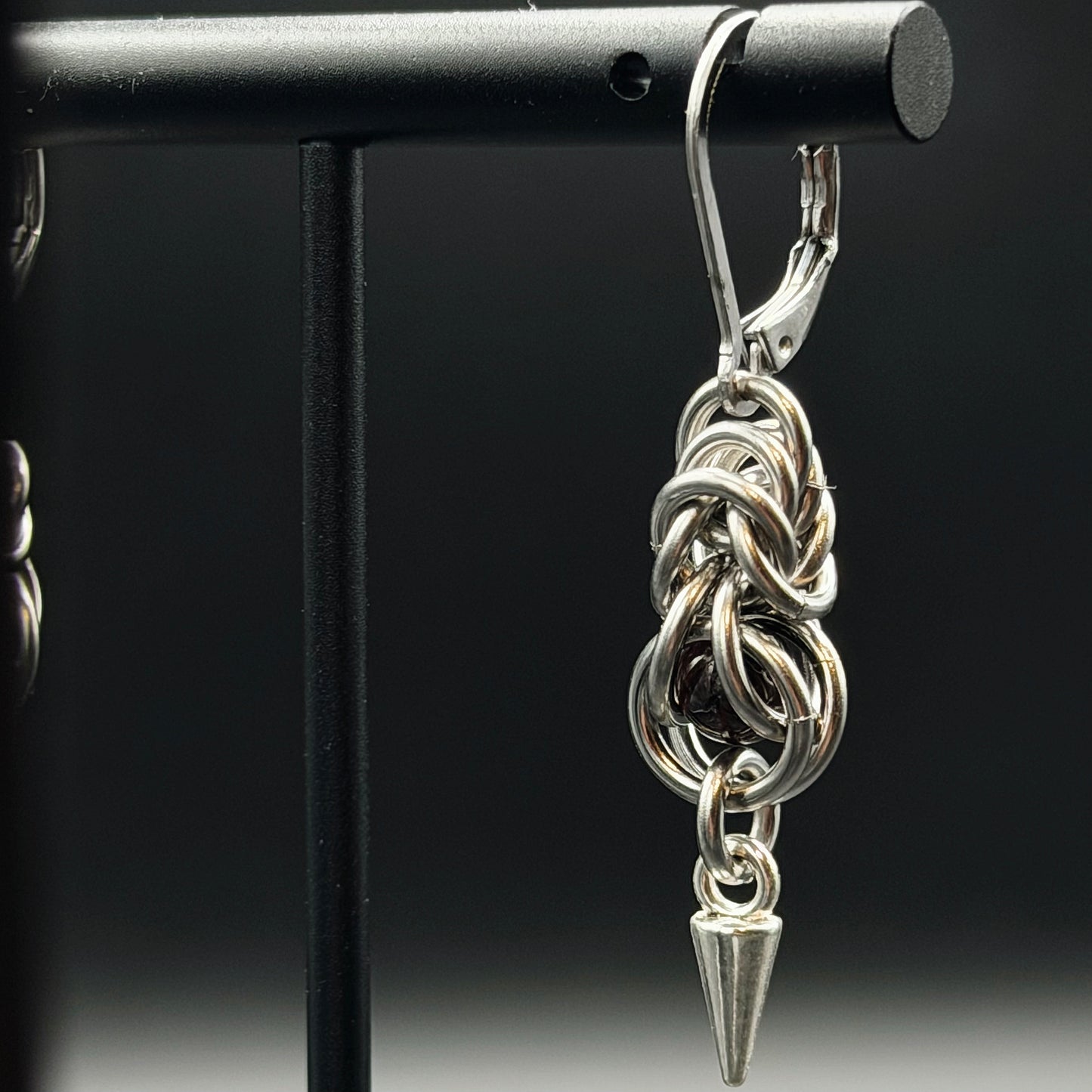 Captive - Red Garnet Earrings