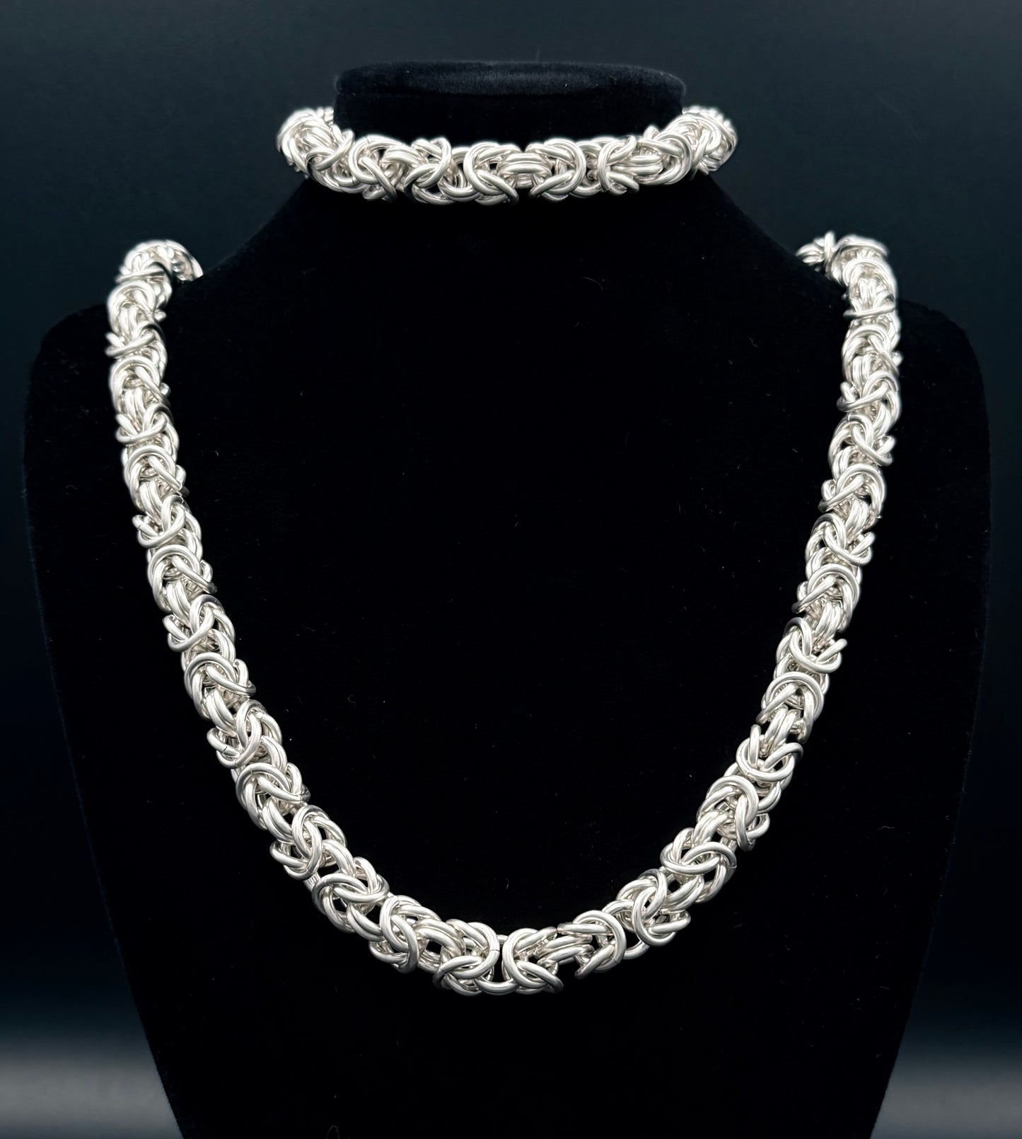 Sterling Silver Byzantine Necklace
