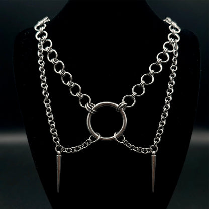 Drape Chainmail Necklace
