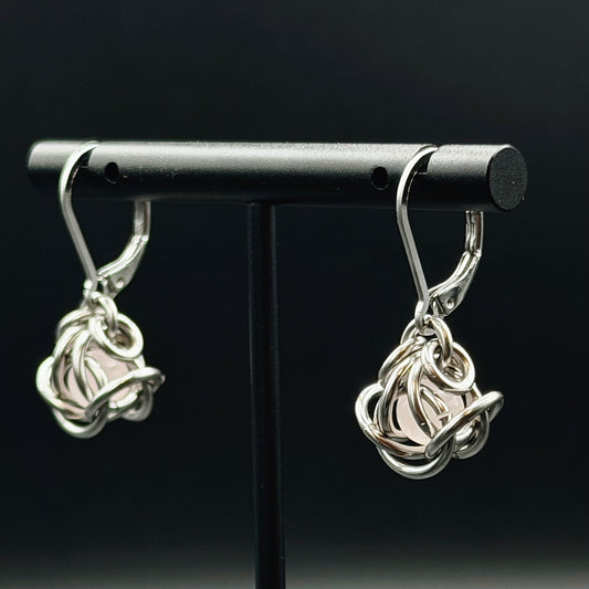 Captive - Rose Quartz Earrings