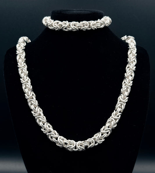 Sterling Silver Byzantine Necklace