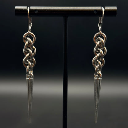 JPL Spike Chainmail Earrings